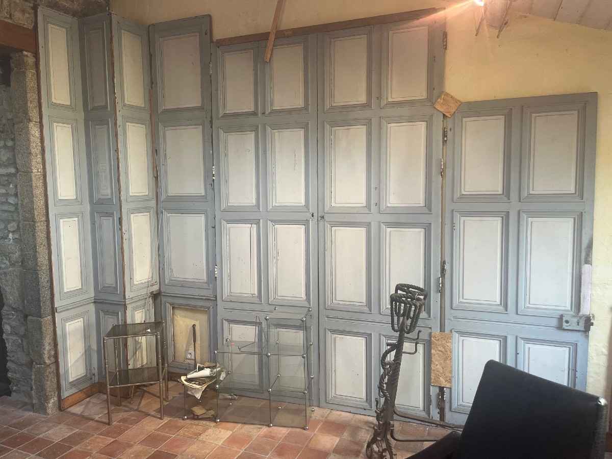 Painted Fir Woodwork Decorated With Rectangular Panels, Niii Period