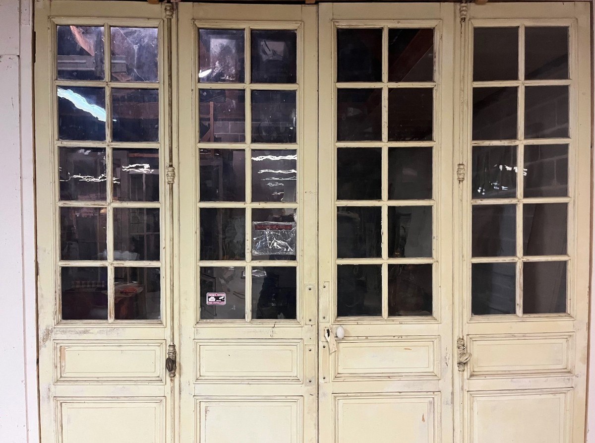 Cloison de séparation à quatre portes, époque 1900-photo-1