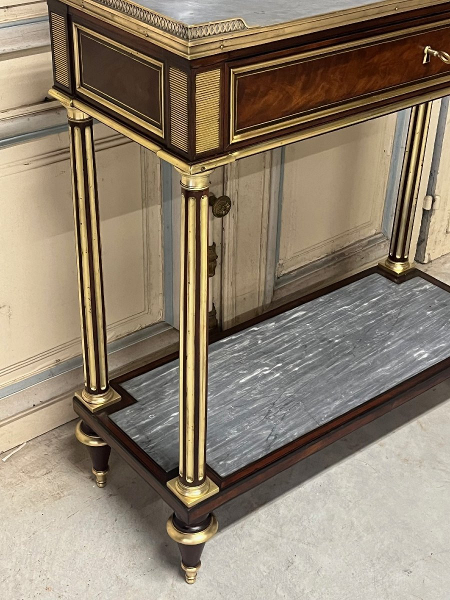 Petite console acajou époque LXVI-photo-2