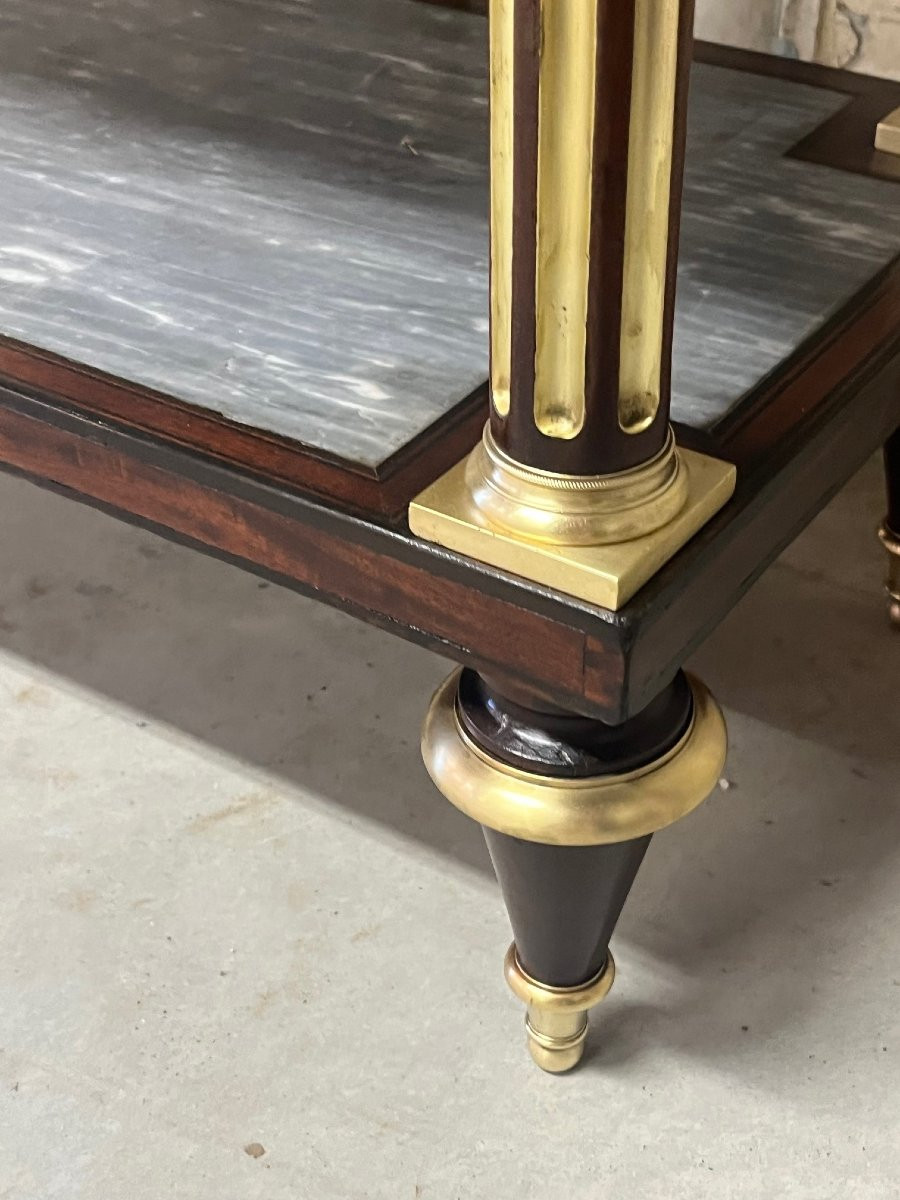 Petite console acajou époque LXVI-photo-4