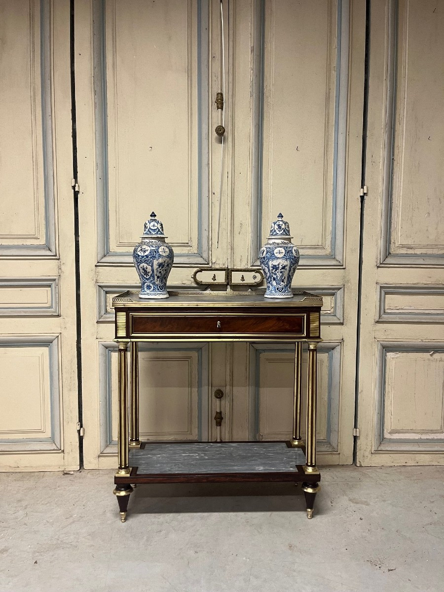 Petite console acajou époque LXVI
