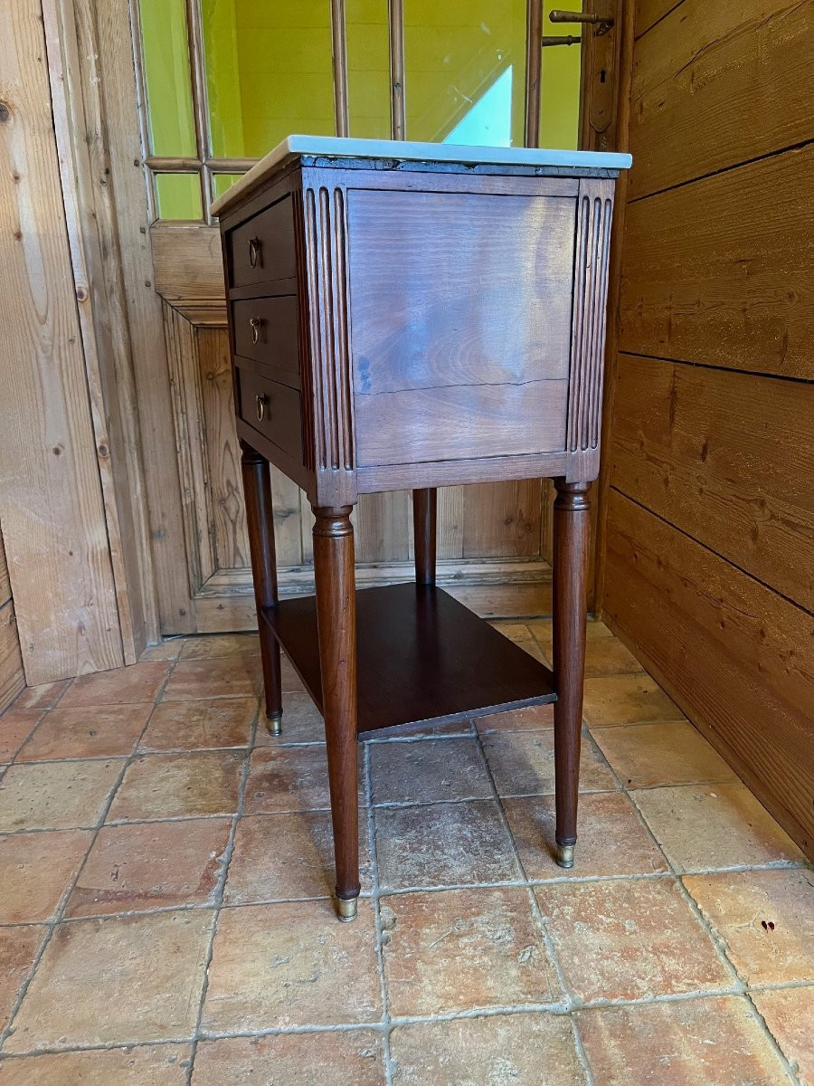 table chiffonnière en acajou époque LXVI-photo-2