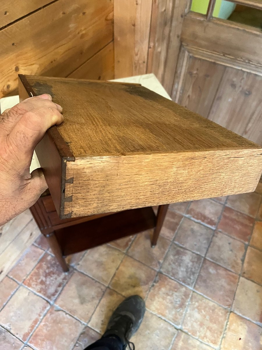 table chiffonnière en acajou époque LXVI-photo-6