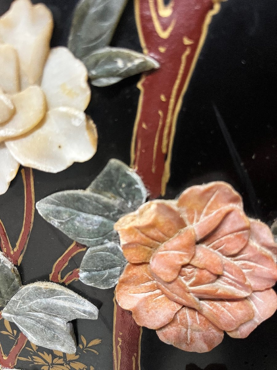 Paravent laqué à six feuilles, Chine des années 70-photo-4