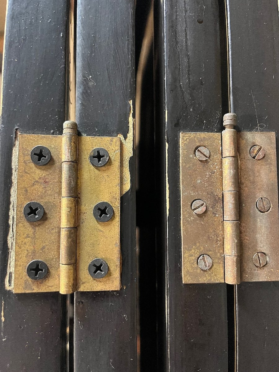 Paravent laqué à six feuilles, Chine des années 70-photo-8