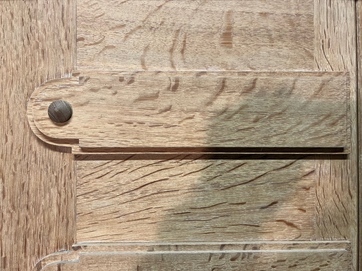 1940s Wardrobe In Bleached Oak.-photo-5