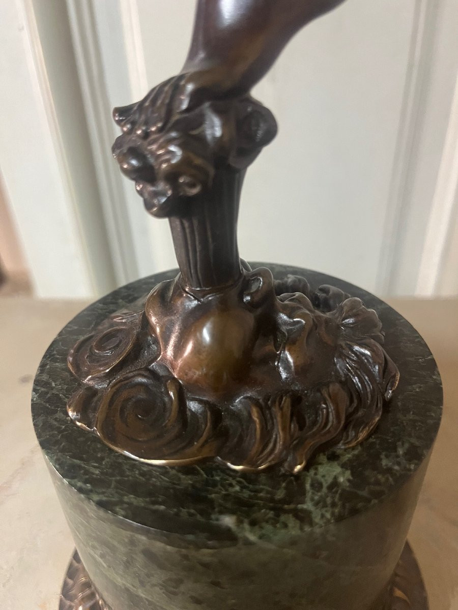 Bronze XIXe,  Mercure d'après Jean de Bologne-photo-3