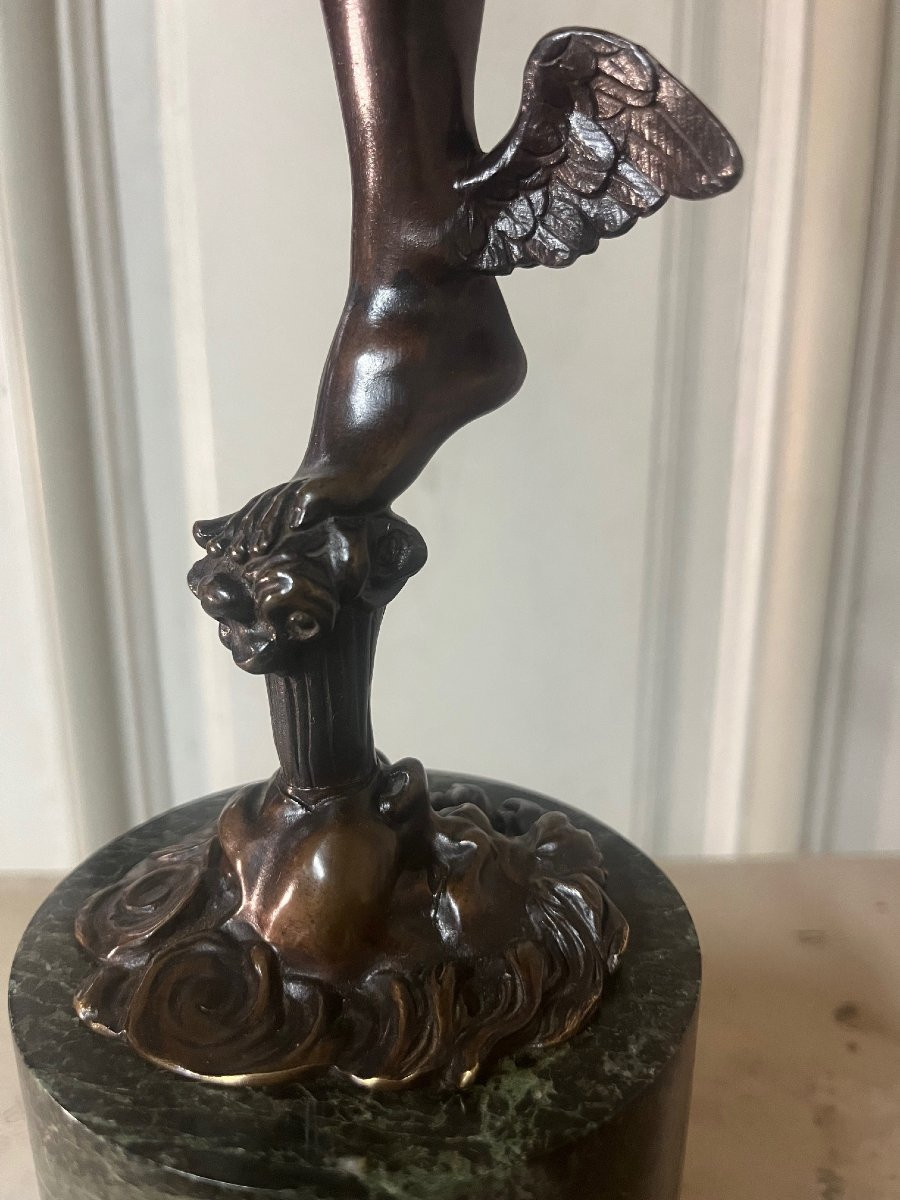 Bronze XIXe,  Mercure d'après Jean de Bologne-photo-4
