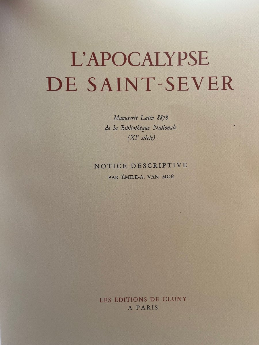 Livre ancien " l'apocalypse de St Sever", édition 1942-photo-1