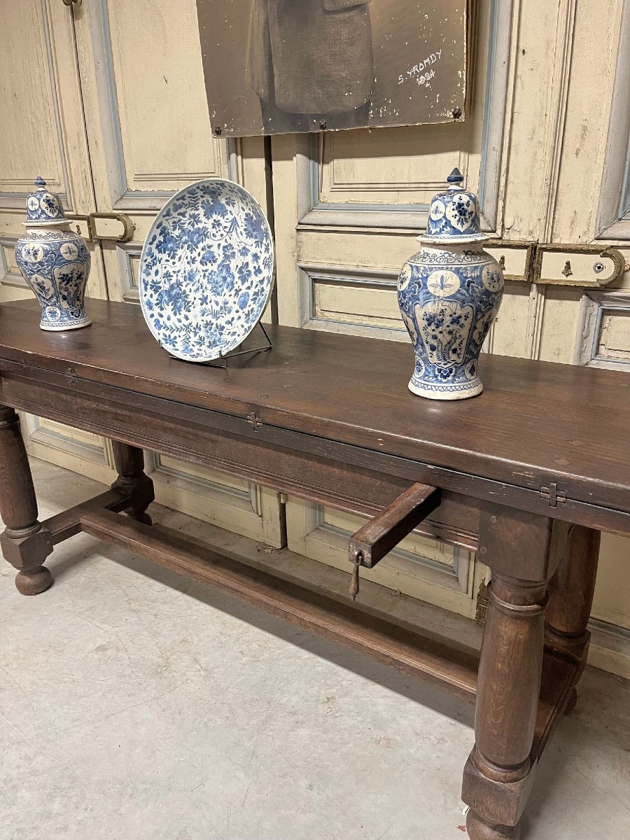 Monastery Table Convertible Into A Console-photo-3