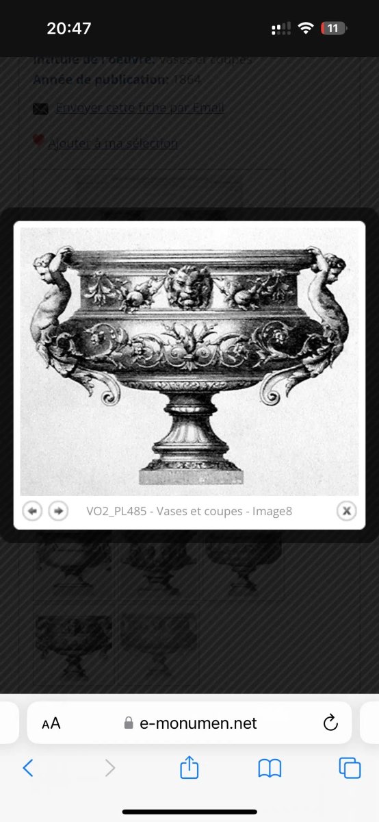 Pair Of Vases And Their Val d'Osne Cast-iron Bases-photo-8