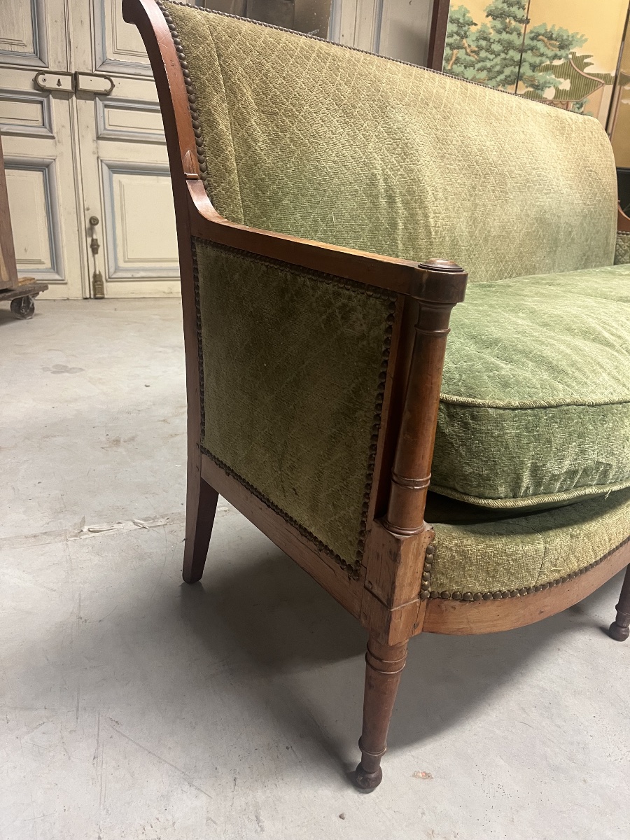 Cherry Wood Sofa, Directoire Period. -photo-1