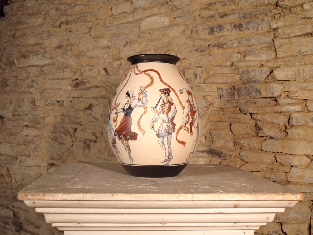 Vase Ciboure Signé Richard le Corrone.-photo-5