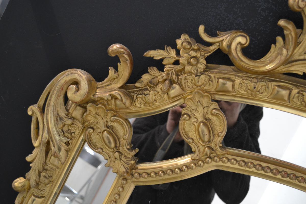 Golden Mirror XIXth Century-photo-3