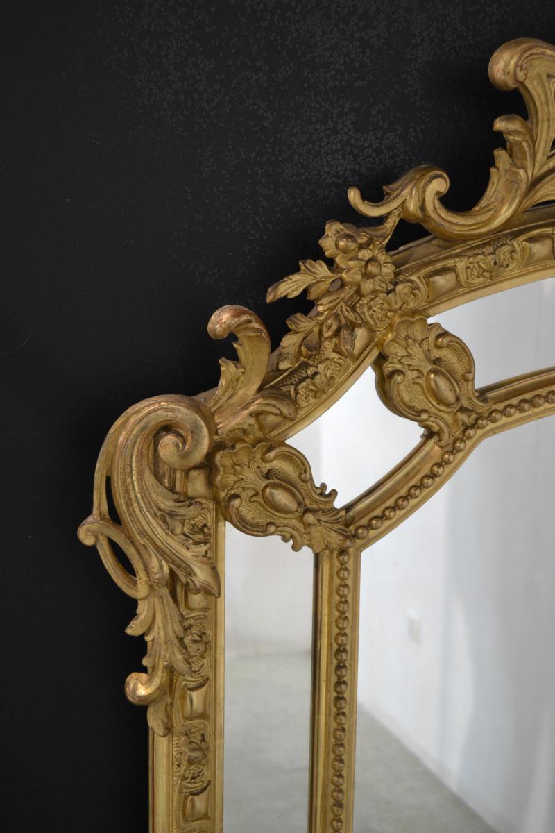 Miroir Doré XIXème Siècle-photo-4