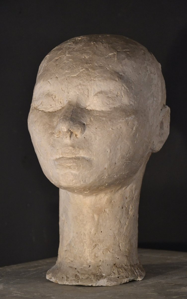 1930s Plaster Workshop Bust-photo-3