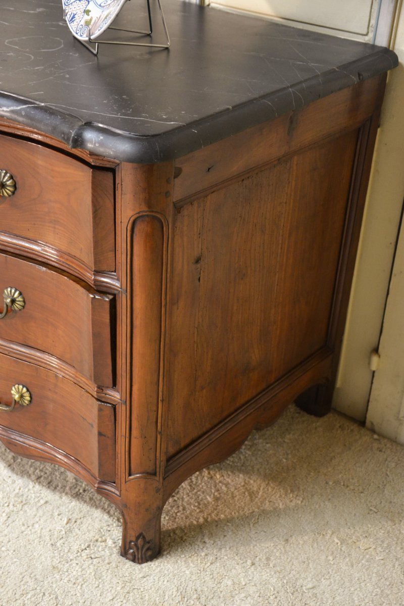 Commode d'époque Louis XV En Merisier -photo-1