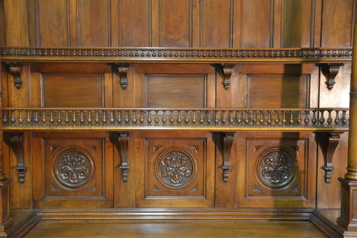 XIXth Century Walnut Dining Room-photo-4