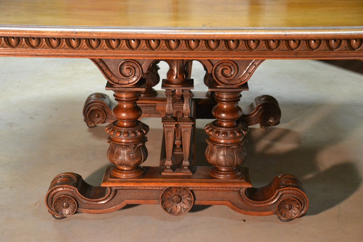 XIXth Century Walnut Dining Room-photo-5