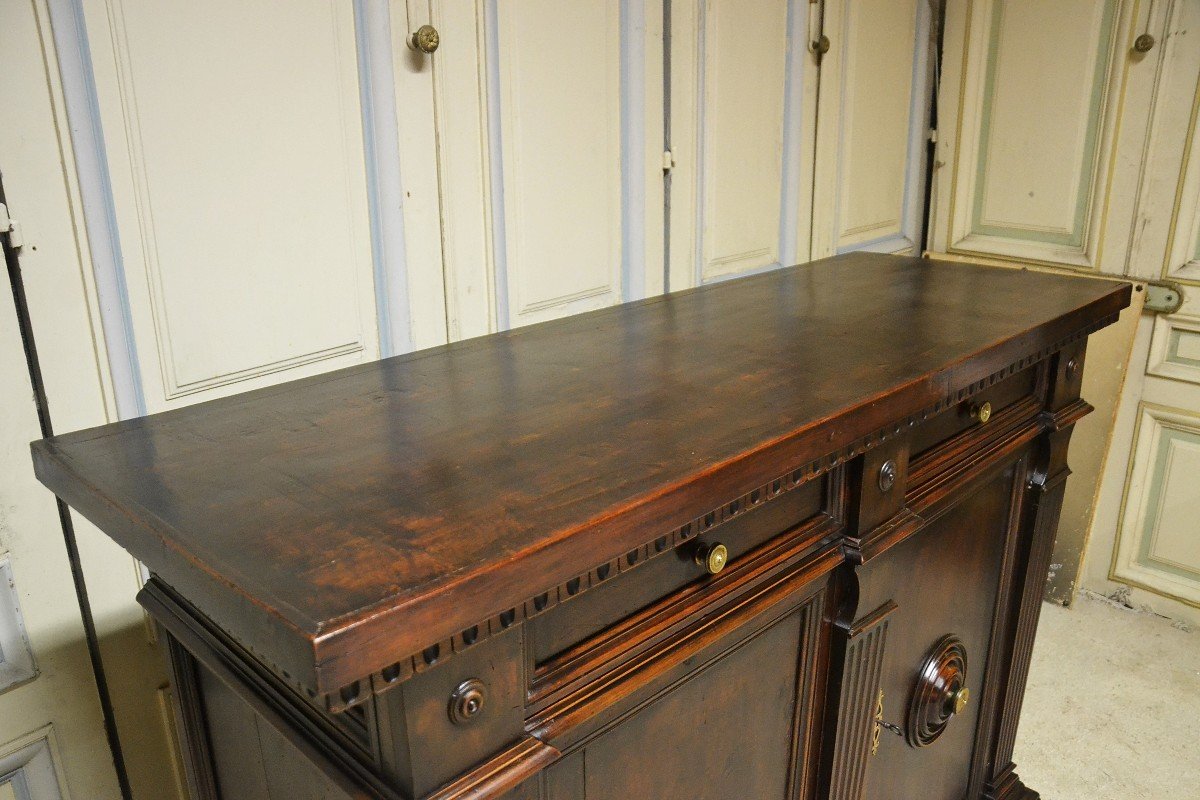 Tuscan Walnut Sideboard, Louis XIV Style, Nineteenth Century-photo-1