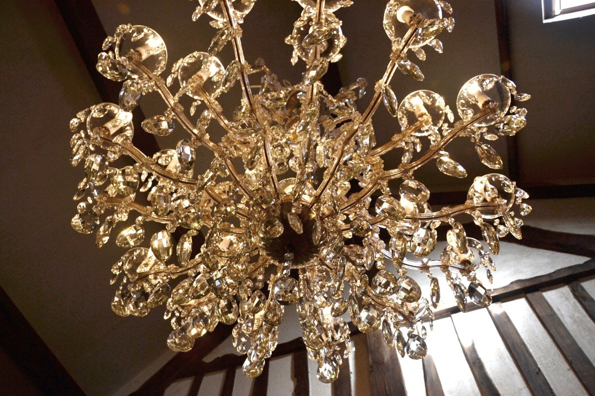 Large Marie Therese Chandelier In Bohemian Crystal-photo-4