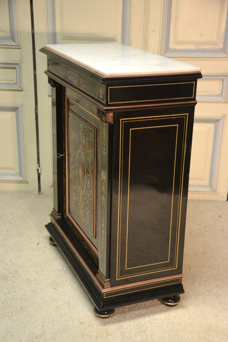 Sideboard Between Two In Marquetry Period N III-photo-5