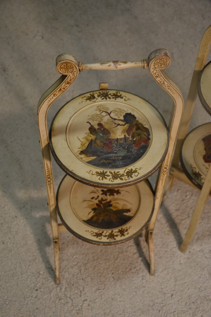 Pair Of Side Tables In Lacquered Wood-photo-4