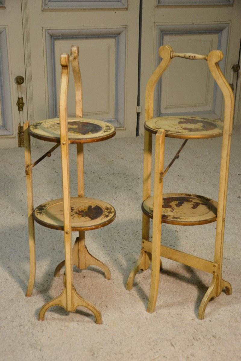 Pair Of Side Tables In Lacquered Wood-photo-1