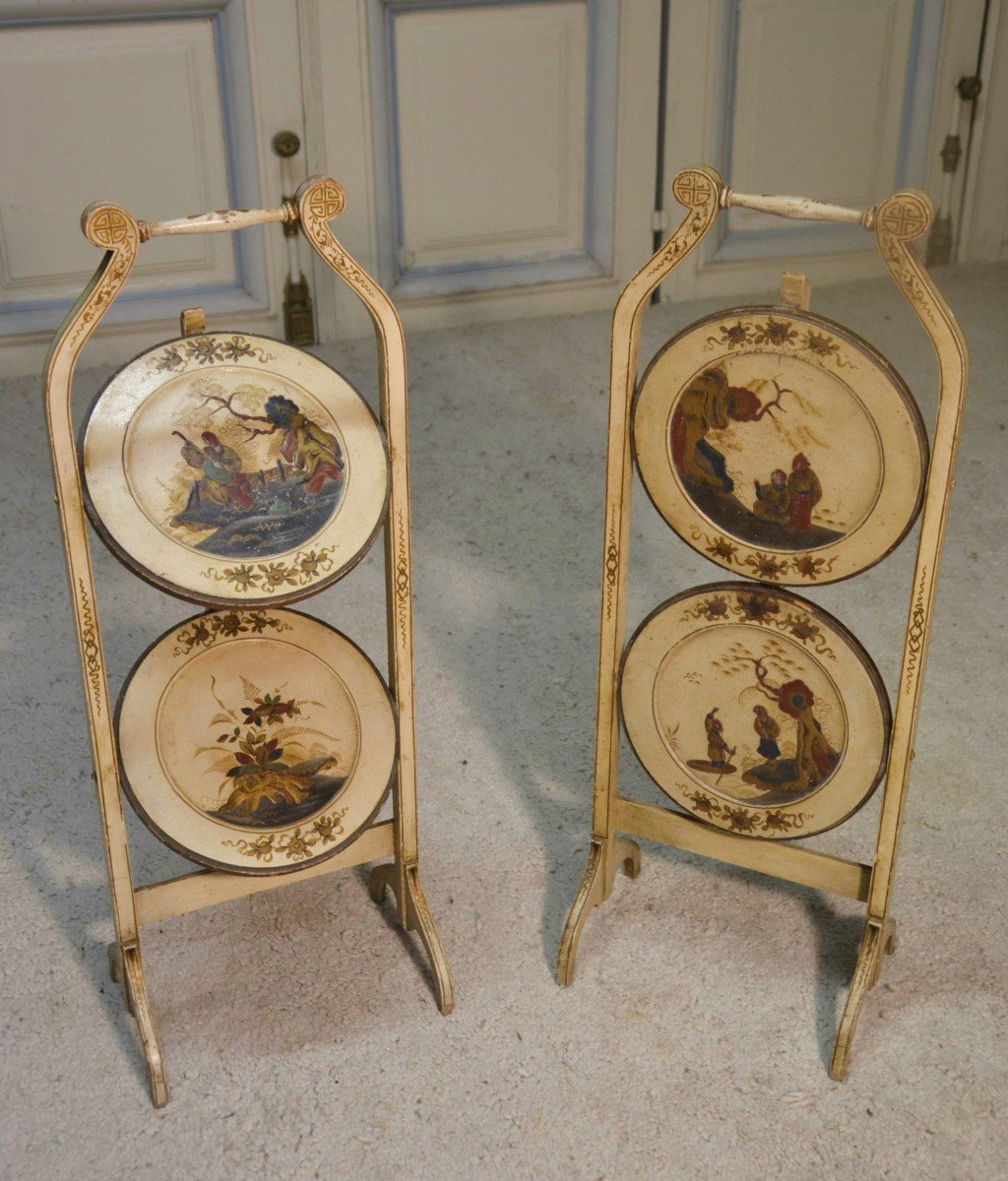 Pair Of Side Tables In Lacquered Wood