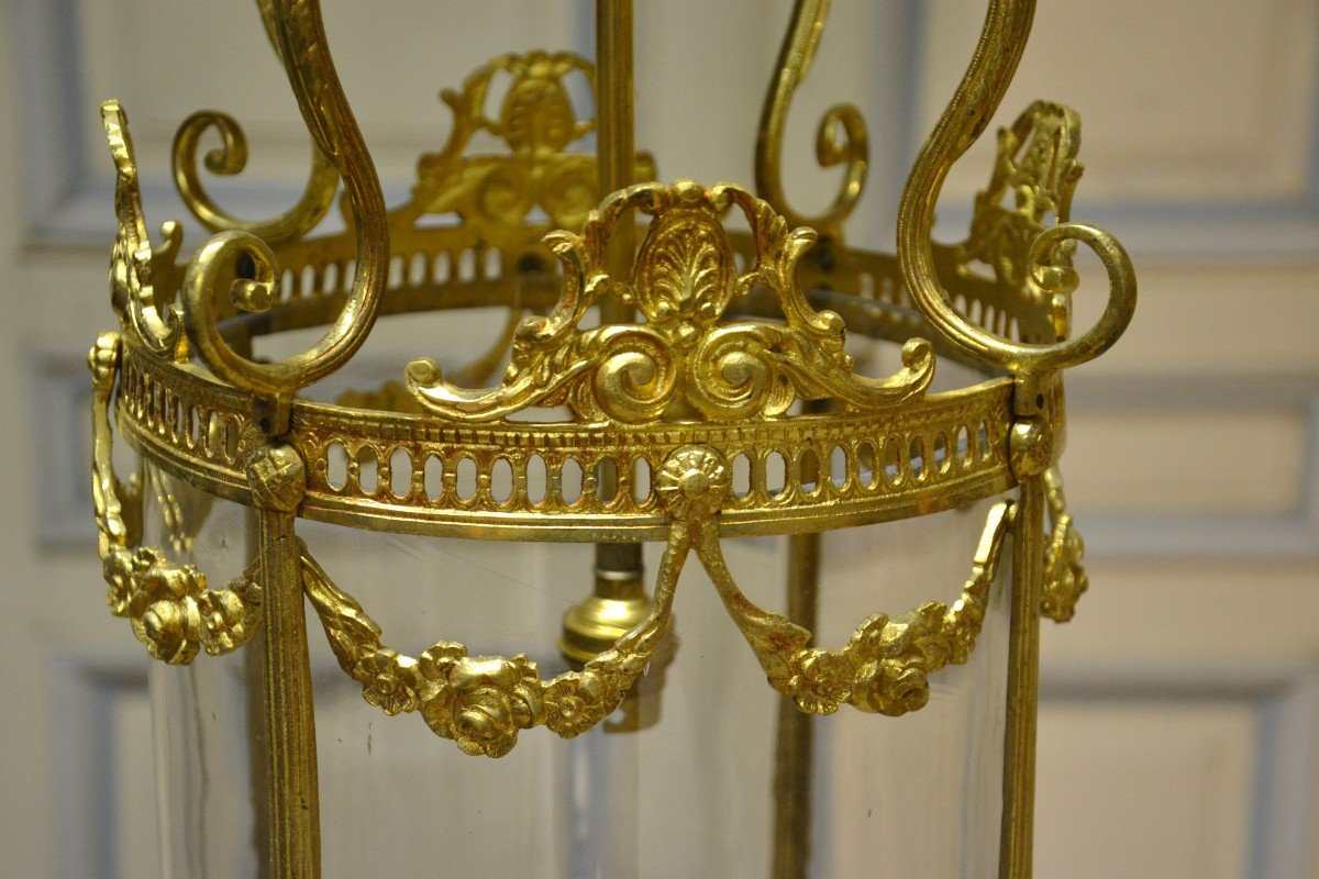 Small Bronze Vestibule Lantern-photo-3