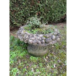 Garden Basin With Shower Foot In Reconstituted Stone, 1970s-80s