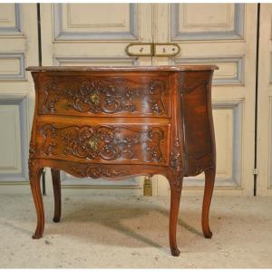 Small Provençal Style Walnut Chest Of Drawers