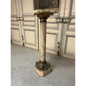 Colonne en onyx époque NIII