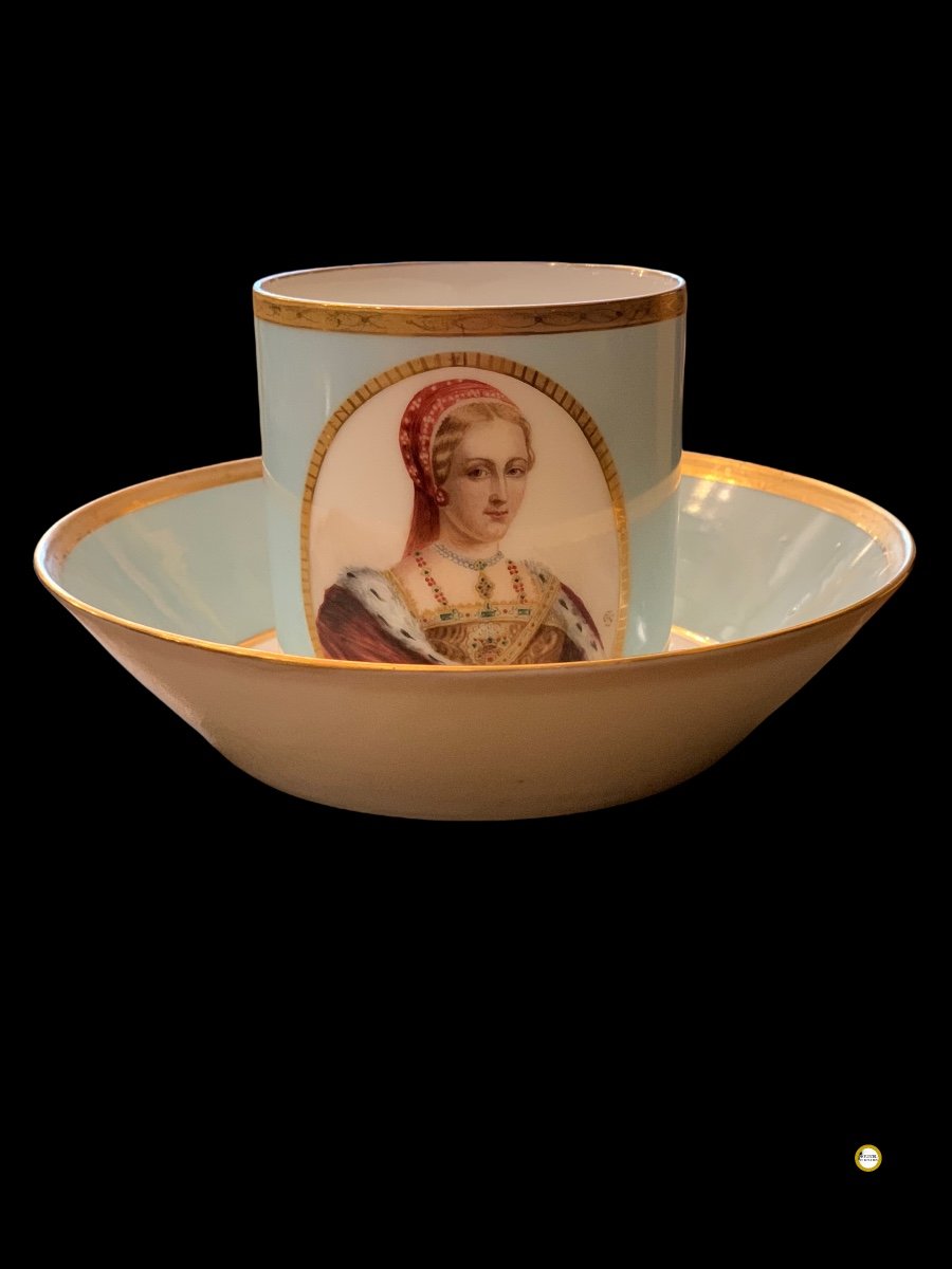 Tasse En Porcelaine De Paris , très rare -photo-2
