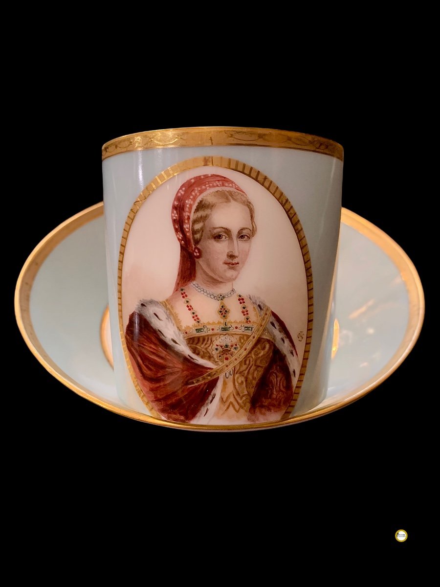 Tasse En Porcelaine De Paris , très rare -photo-3