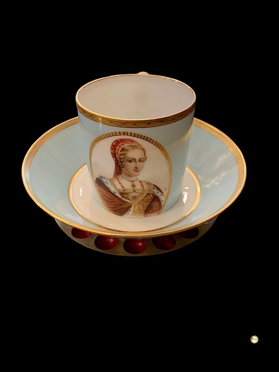 Tasse En Porcelaine De Paris , très rare -photo-2