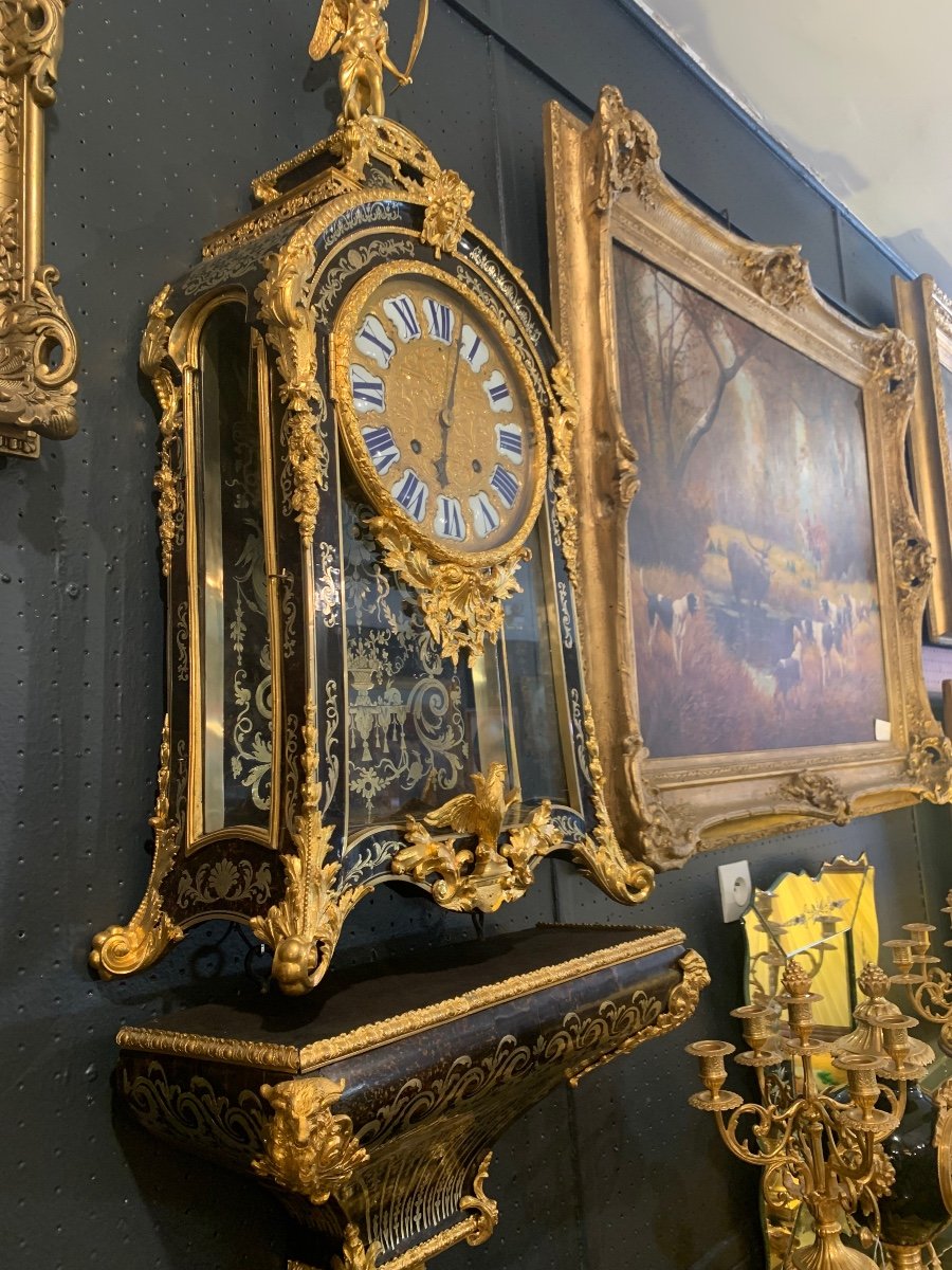 Cartel Boulle Epoque XVIII In Regency Style-photo-2
