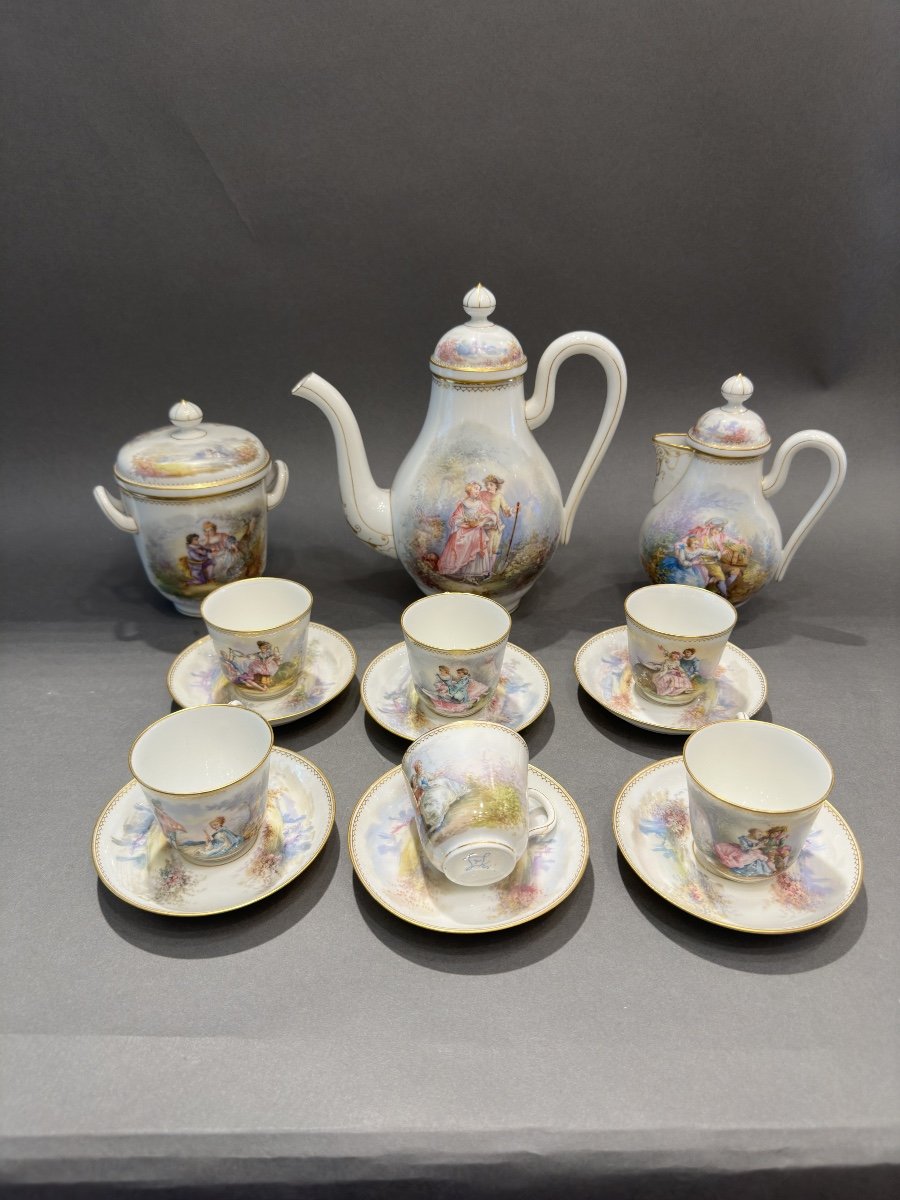 Sevres Porcelain Coffee And Tea Service -photo-3