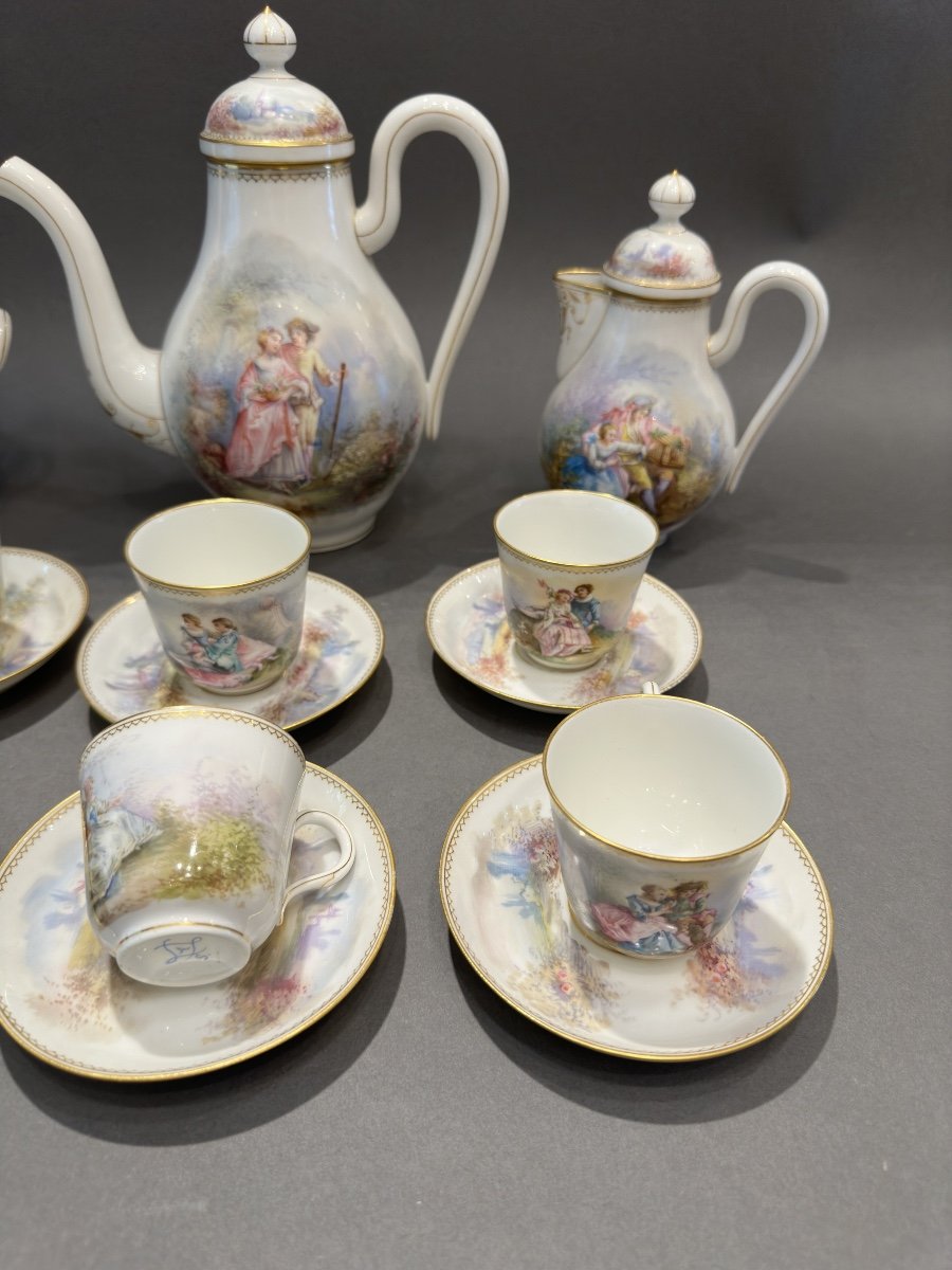 Sevres Porcelain Coffee And Tea Service -photo-4