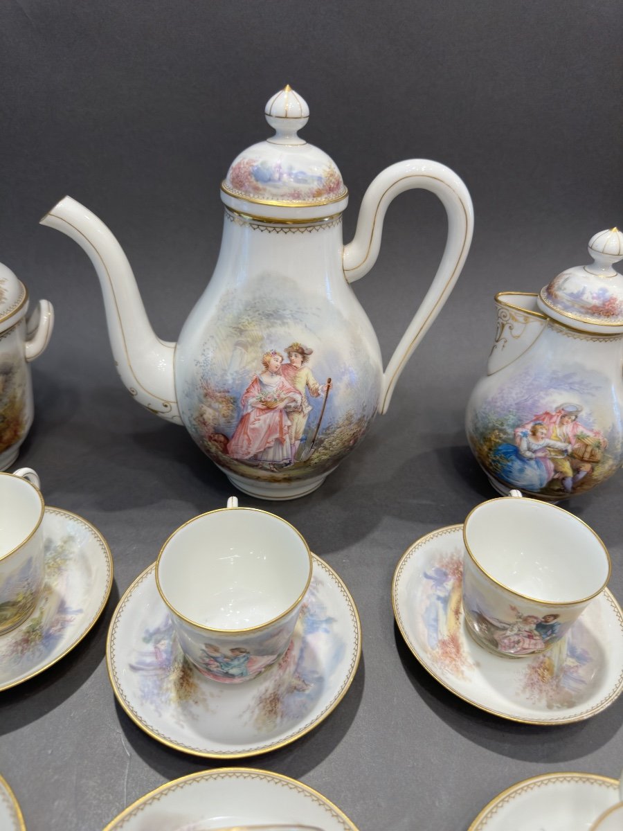 Sevres Porcelain Coffee And Tea Service -photo-2