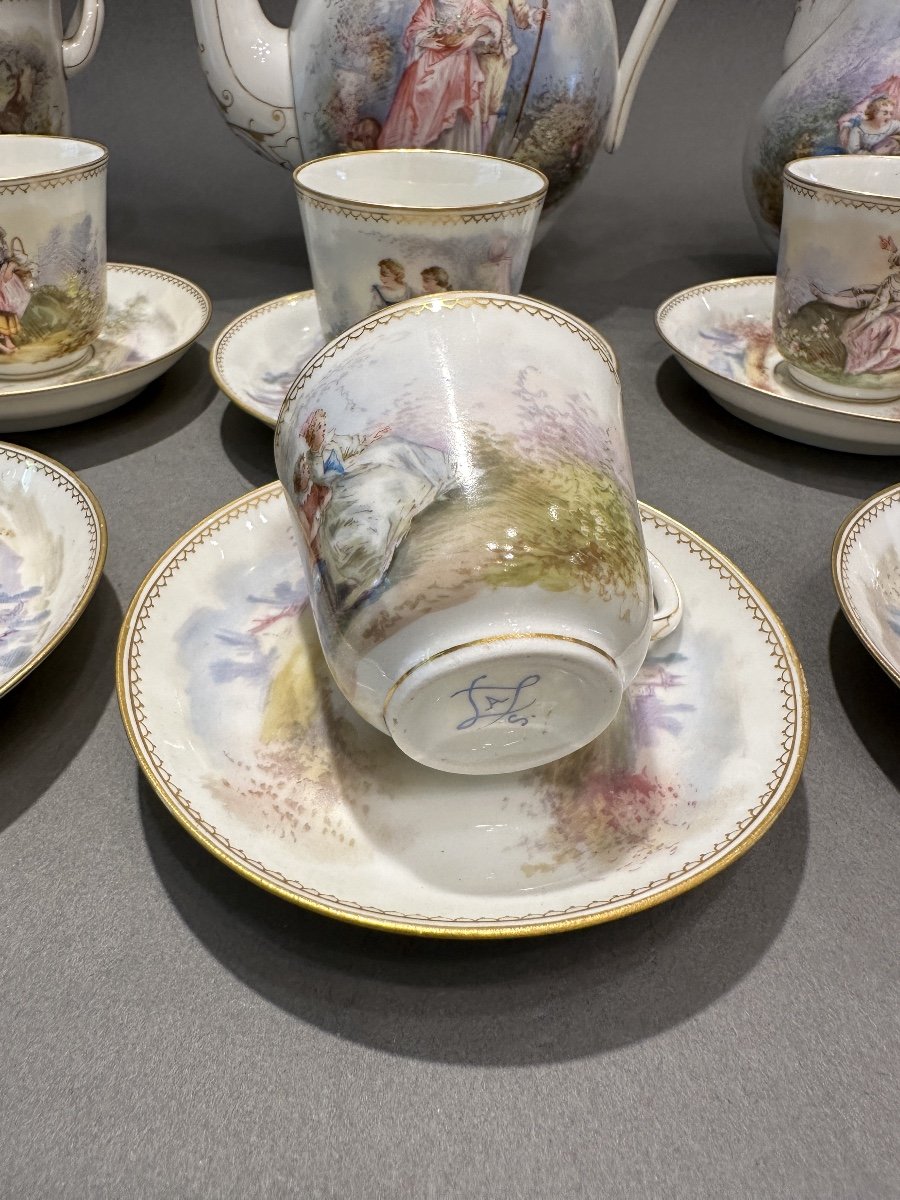 Sevres Porcelain Coffee And Tea Service -photo-4