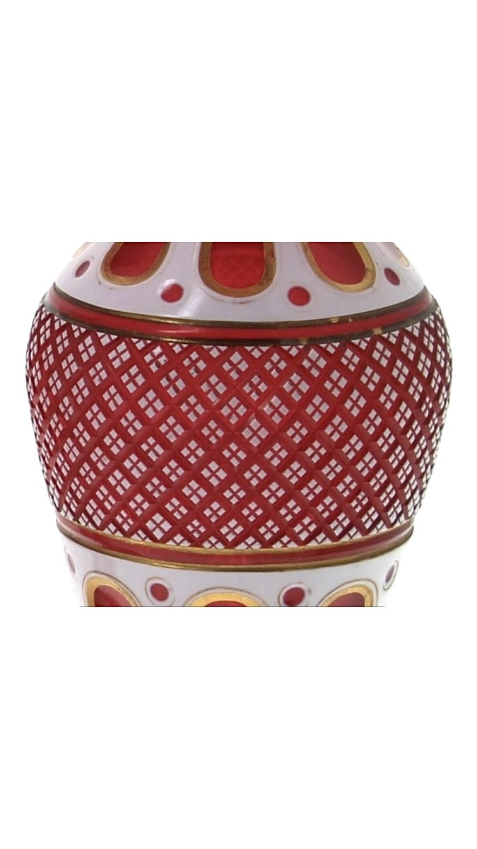 Paire De Vases, Overlay 38 cm-photo-3