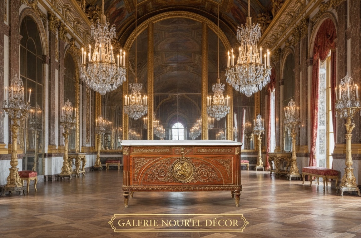  commode d'apparat en bois plaqué mouluré-photo-2