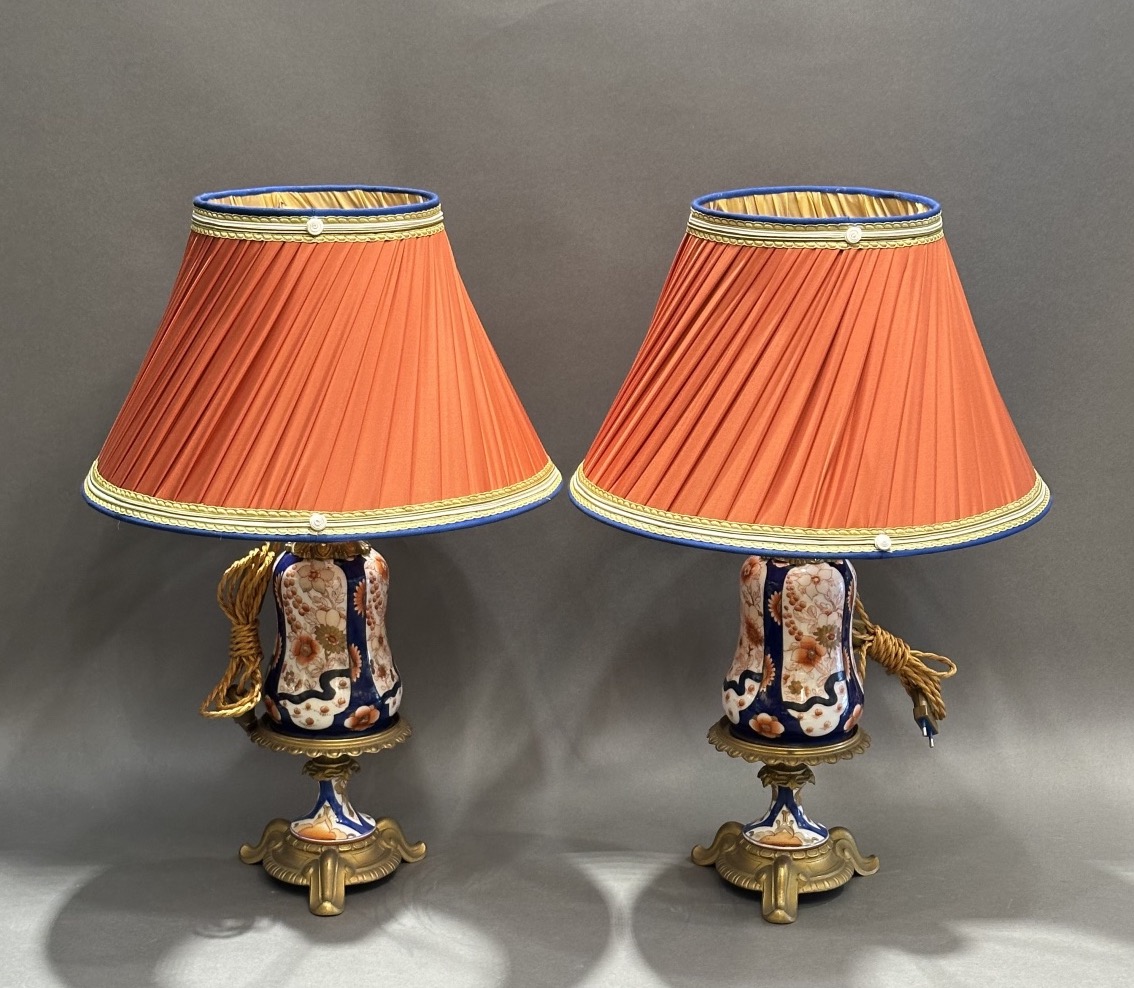 Pair Of Porcelain Lamps
