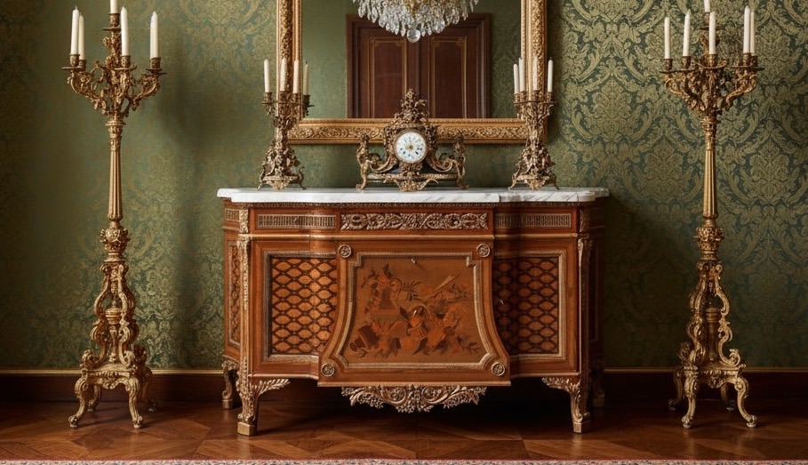  Chest Of Drawers With A Central Recess