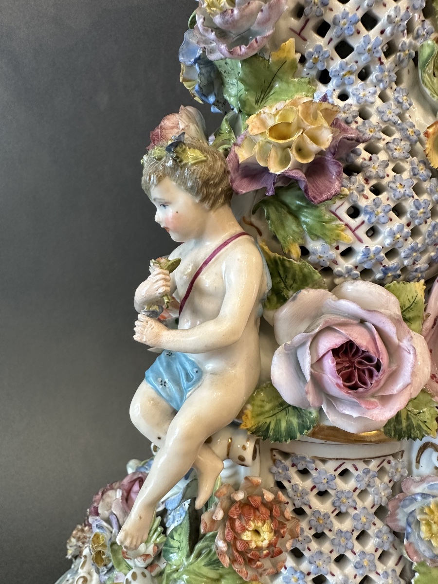 Meissen Porcelain Goblet On A Pedestal – 19th Century-photo-2