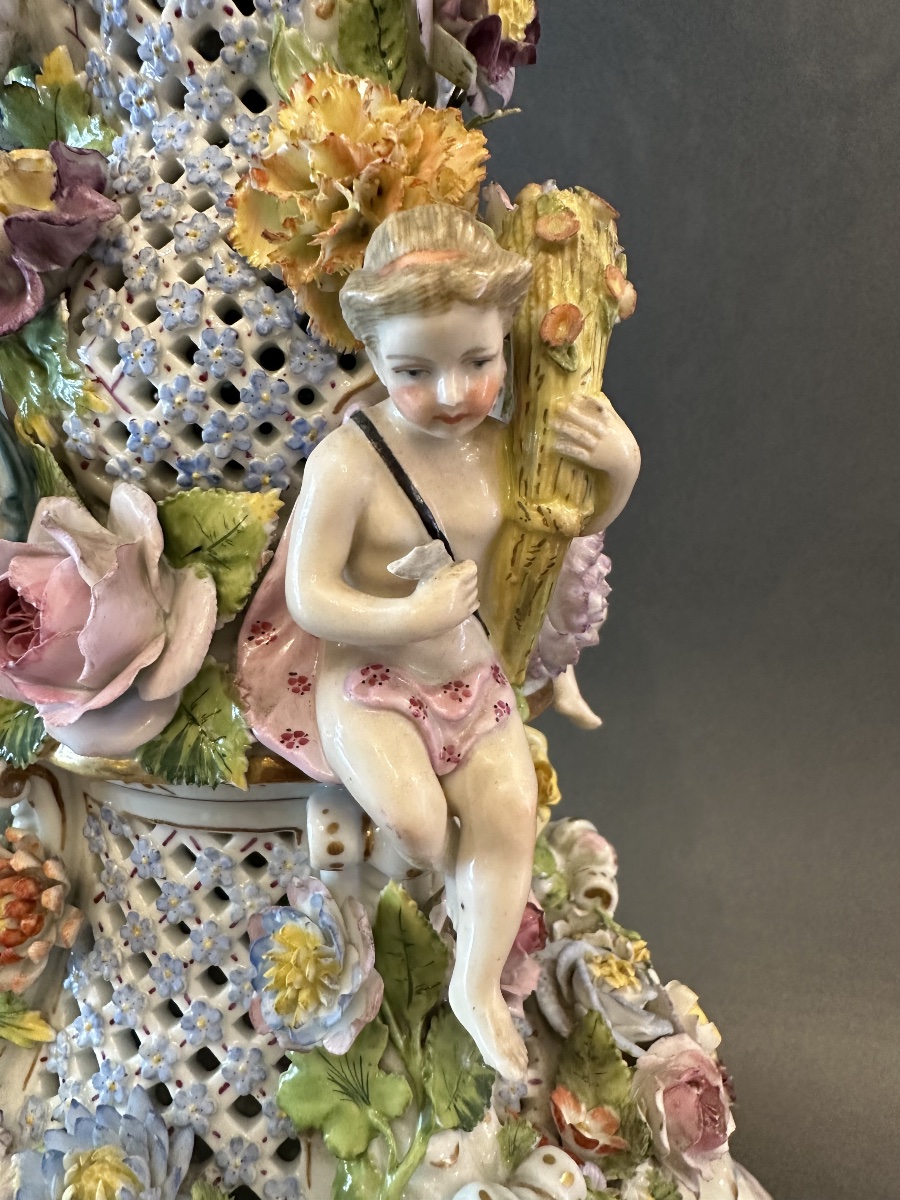 Meissen Porcelain Goblet On A Pedestal – 19th Century-photo-3
