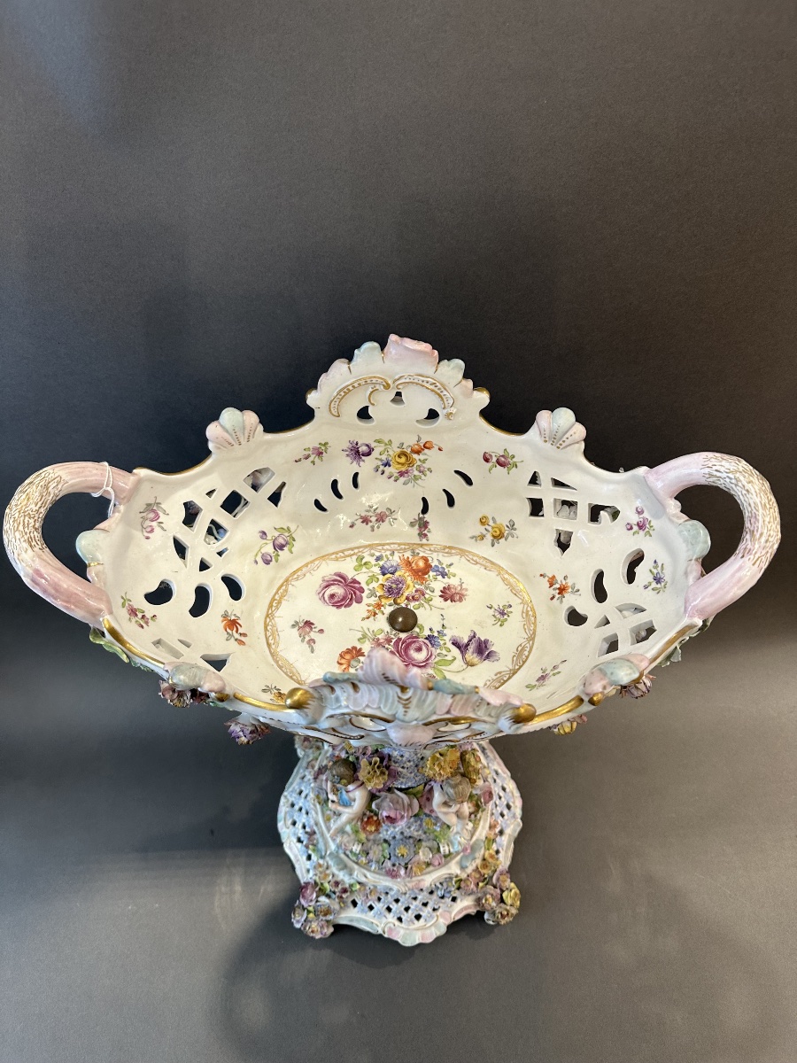 Meissen Porcelain Goblet On A Pedestal – 19th Century-photo-3