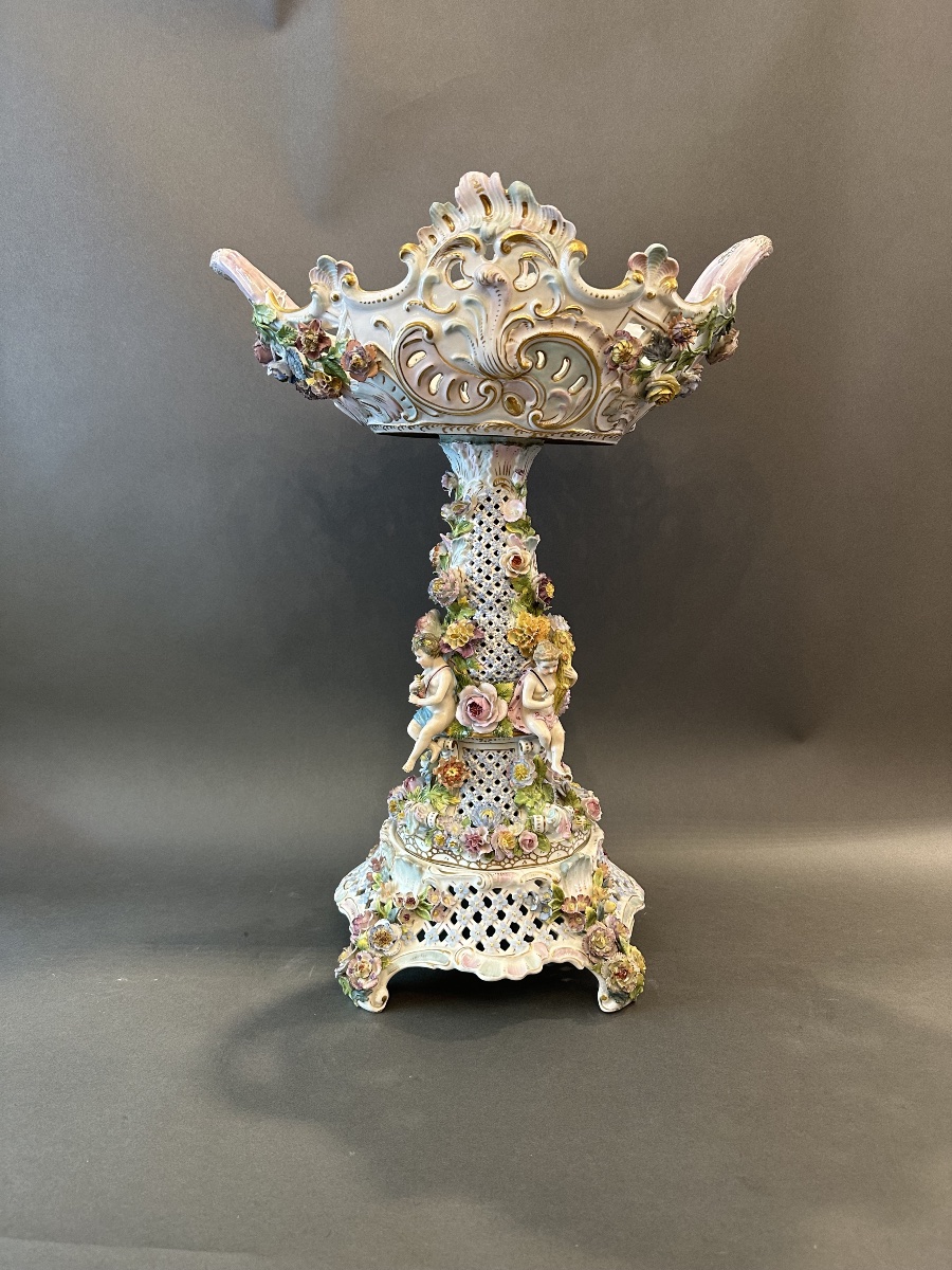 Meissen Porcelain Goblet On A Pedestal – 19th Century-photo-4