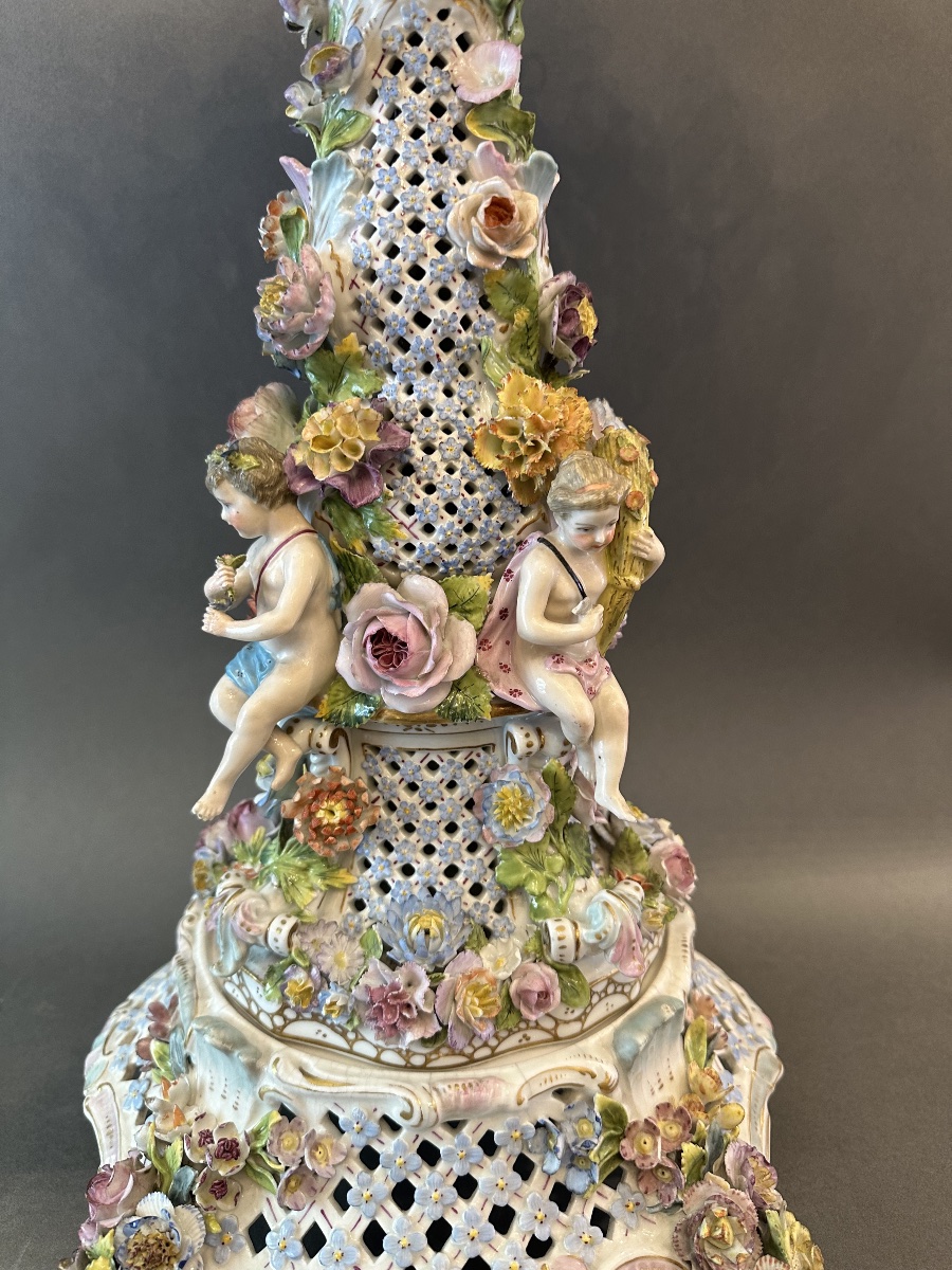 Meissen Porcelain Goblet On A Pedestal – 19th Century-photo-5